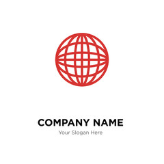Earth company logo design template, colorful vector icon for your business, brand sign and symbol