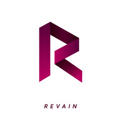 Revain Cryptocurrency Coin Sign Isolated