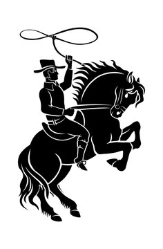 cowboy on horseback