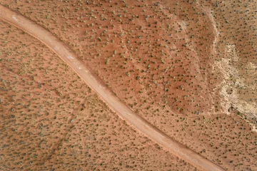Foto op Plexiglas desert road aerial view © MarekPhotoDesign.com