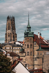 Fototapeta premium City of Fribourg in Switzerland