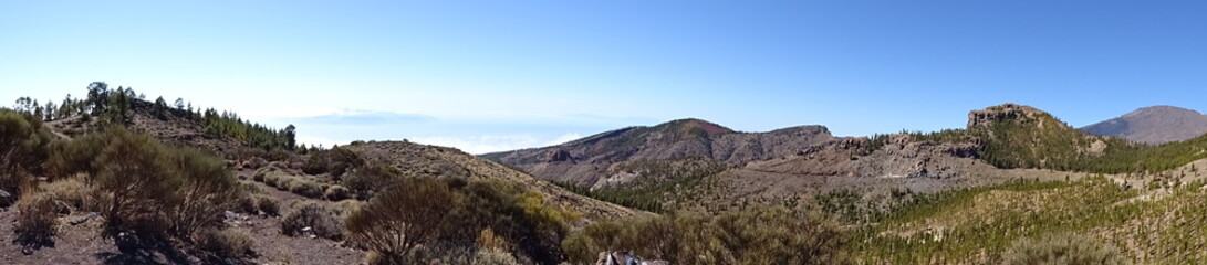 Panorama am teide auf teneriffa