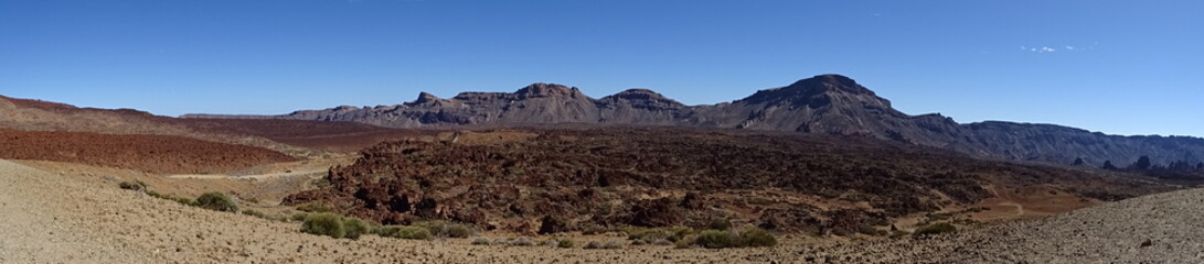 Panorama am teide auf teneriffa