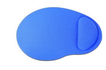 blue Mouse Pad isolated on white background