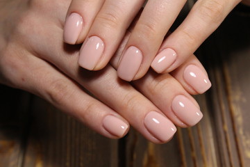 fashion manicure of nails