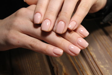 stylish manicure with a design