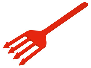 Arrow Red Fork