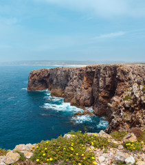 Summer Atlantic coast (Algarve, Portugal).