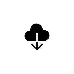 download cloud icon. sign design