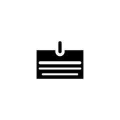 id card icon. sign design