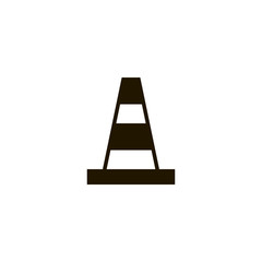road cone icon. sign design