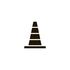 road cone icon. sign design