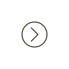 right arrow icon. sign design