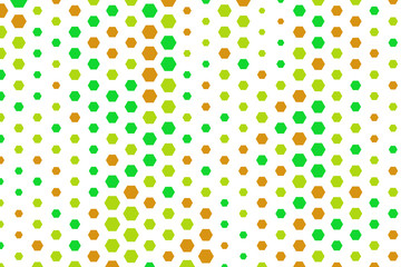 Abstract conceptual hexagon pattern. White, illustration, style & creative.