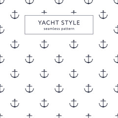 anchor navy blue pattern