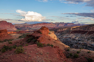 Spectacular landscapes of Capitol reef National park in Utah, USA