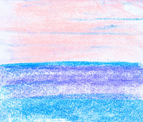 Fototapeta na wymiar Blue and pink watercolor paint background.