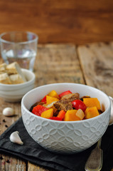 Pumpkin beef stew