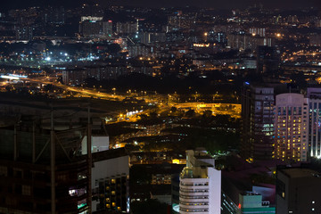 Fototapeta na wymiar Kuala Lumpur city in the night