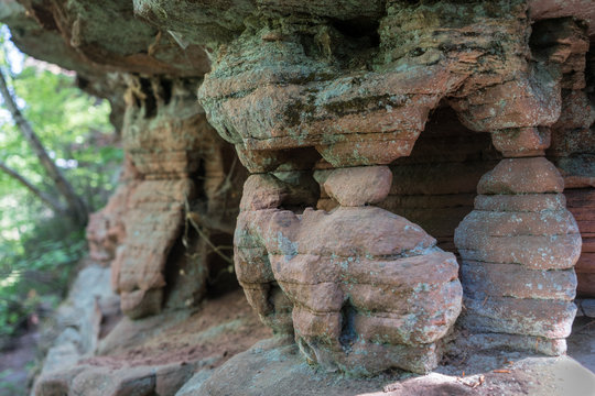 Sandsteinfelsen im Dahner Felsenland, Rheinland-Pfalz