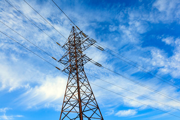 Parts of high voltage electricity pylons and transmission power