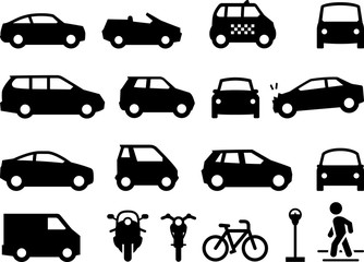 Transportation Icons - Black Series