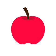 red apple icon. vector illustration