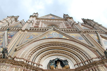  Orvieto Cathedral; historic site; building; landmark; architecture