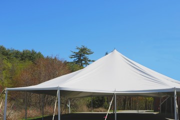 white events tent ready for action in the summer