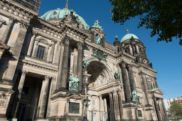 Fototapeta na wymiar The Berlin Cathedral is called Berliner Dom.