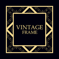 Retro ornamental frame