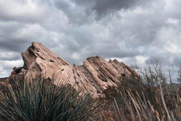 Vasquez Rocks in the Desert