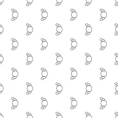 Croissant pattern vector seamless