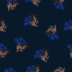 Abstract elegance pattern with floral background.