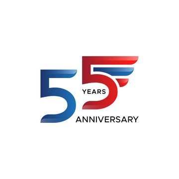 55th anniversary wing vector