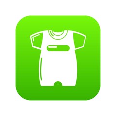 Children slider icon green vector