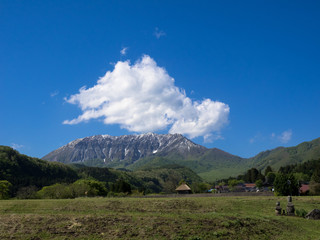 Mountain landscape in Japan
