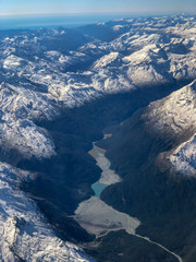 Aerial view of the Remarkables