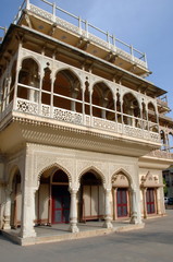 Fototapeta na wymiar City Palace, palais du Maharajah, Jaipur, Inde