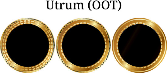 Set of physical golden coin True Chain (TRUE)