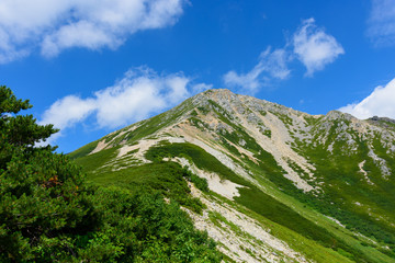 北アルプス　裏銀座縦走ルート　鷲羽岳