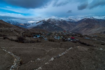 Nako Village in Kinnaur Valley - Himachal Pradesh / India