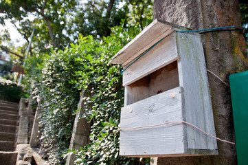 Traditional wooden post box in Taiwan