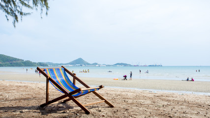 beach chair on the beach