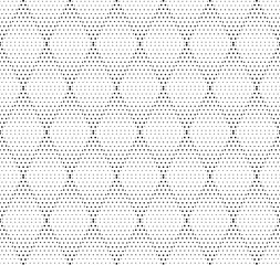 dotted triangles. vector seamless pattern. black and white background