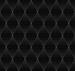 dotted triangles. vector seamless pattern. black and white background