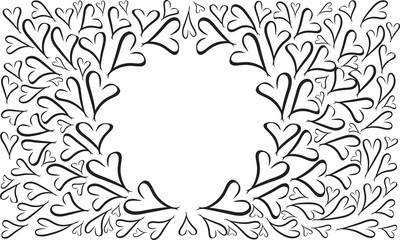 heart shape border design