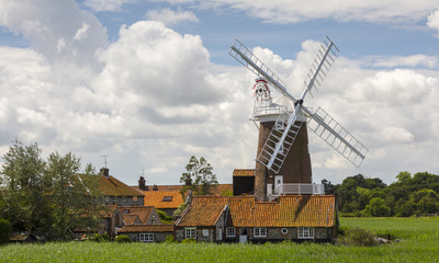 A fine example of a 18 century windmill set in the peaceful surrounds of the Norfolk coast.