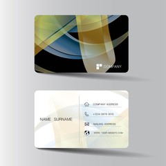 Modern credit card design. With inspiration from the abstract. color chrome on the gray background. Vector illustration. Glossy plastic style.