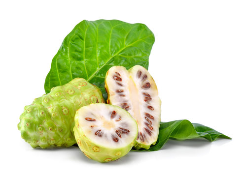 Noni fruit isolated on the white background